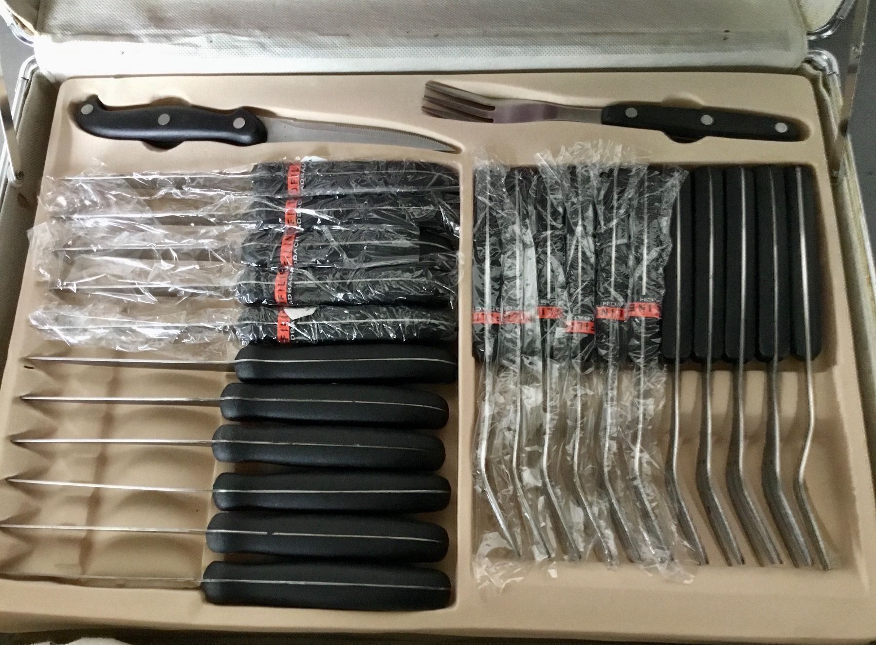 Coltelli: Messerkoffer / Besteckkoffer Solingen – Usato da Eggersriet venduto da Wiese61 2
