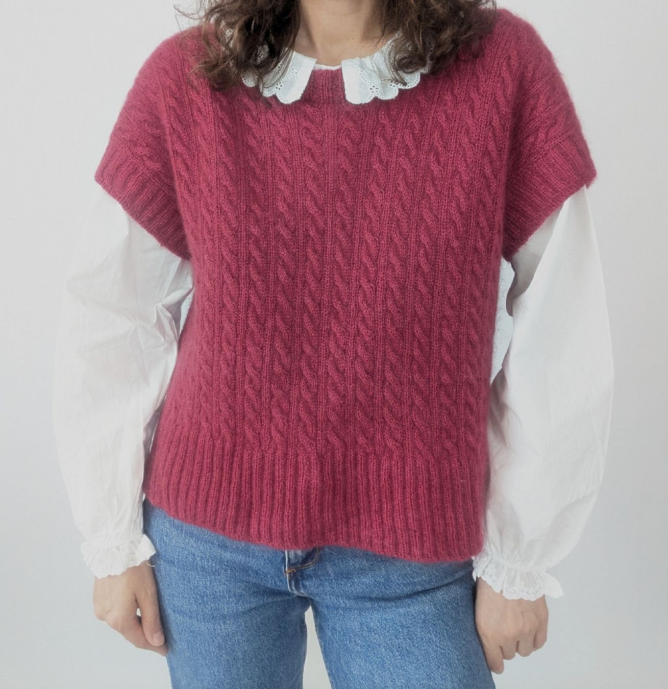 Gilet & Giacche senza maniche: Burgunderfarbene Strickweste Gr.M – Usato da Rorschach venduto da olg_5qq2 1