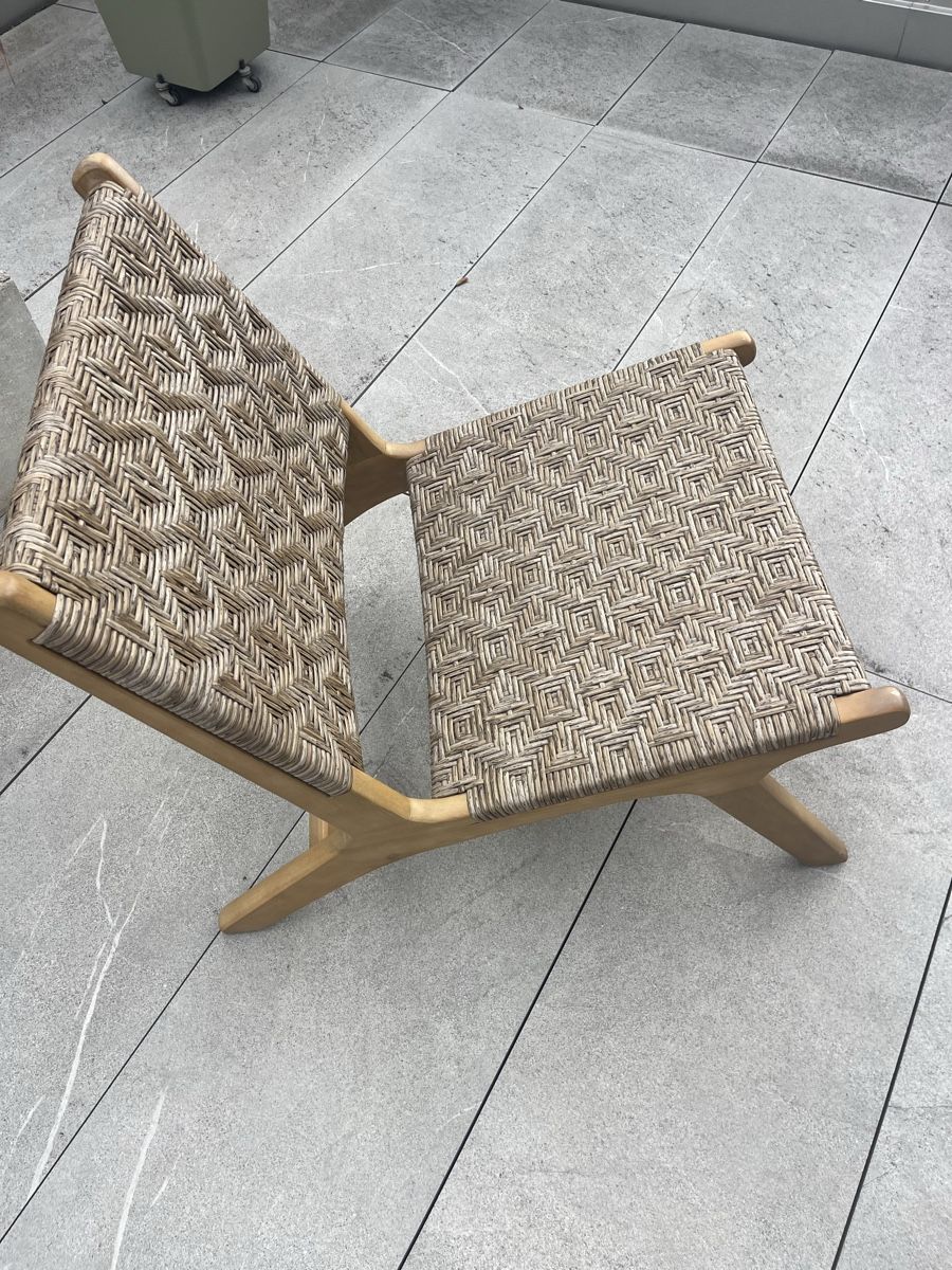 Poltrone: Loungesessel Holz mit Geflecht – Usato da Kerzers venduto da del13 1