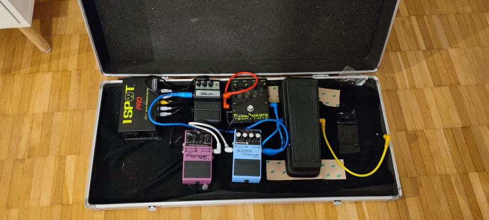 Pedalboard Für Gitarre & Effektpedale – 38,1x12,7 Cm, Aluminium, Mit Tragetasche & Klettbändern