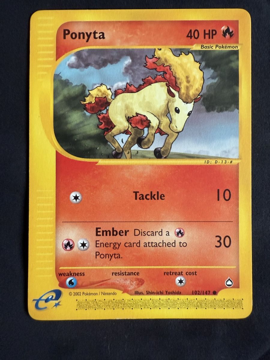 Pokémon Carte collezionabili: Ponyta Pokemon Aquapolis - 102/147 – Nuovo (secondo la descrizione) da Winterthur venduto da SiddyPokemon