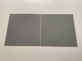 LEGO - 2 - TOLLE - GROSSE - GRAUE - PLATTEN - 38 X 38 - CM