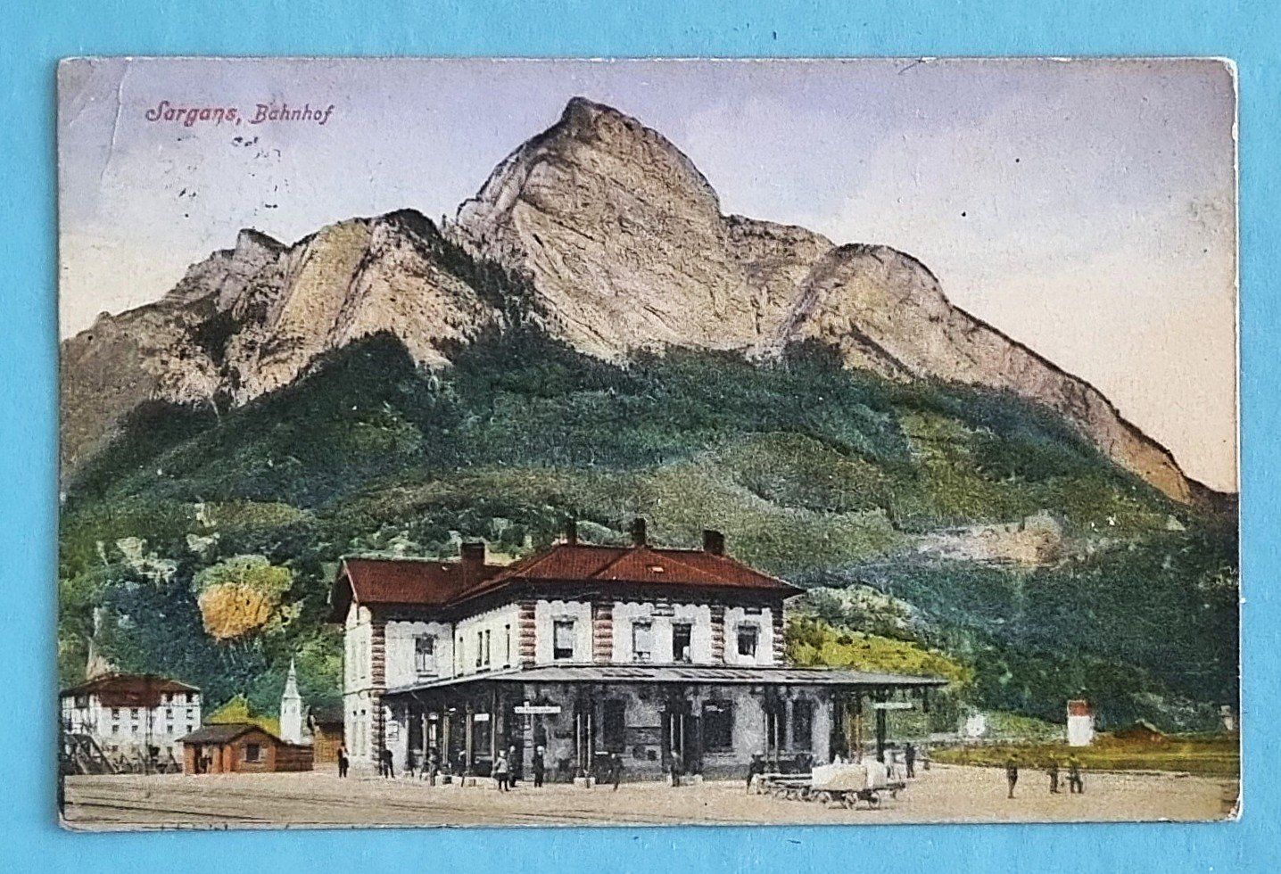 Cartoline postali: Sargans - Gahnhof - 1924 – Usato da Rothrist venduto da RROENK