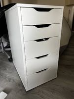 IKEA ALEX Schubladenelement weiss  5 Schubladen