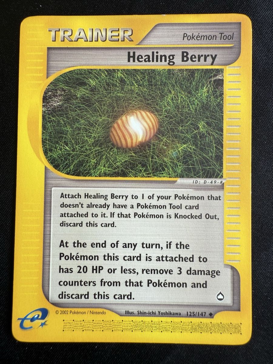 Pokémon Carte collezionabili: Healing Berry Trainer Pokemon - 125/147 – Usato da Winterthur venduto da SiddyPokemon