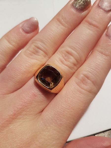 Bagues: 750 Goldring mit Rauchquarz – Neuf (Voir description) à Unterägeri par Altgoldschmuck 1
