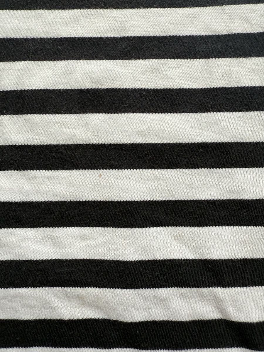 Selected T-shirt: T-shirt noir/blanc rayé Selected, t.38/M – Usato da Tavannes venduto da Thriftshop 4