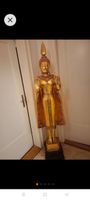 Sehr grosse ältere, Buddha- Statue, Grösse 175 cm, Holz