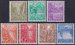 1934, Nr.194-200 (Landschaftsbilder) postfrisch**. Kat:160.-