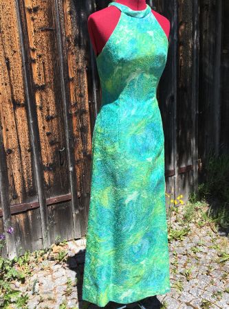 Vintage 1960er J. Neckholder Abendkleid raffinierter Schnitt