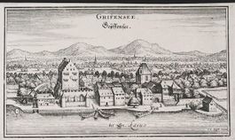 Greifensee Kupferstich von Merian