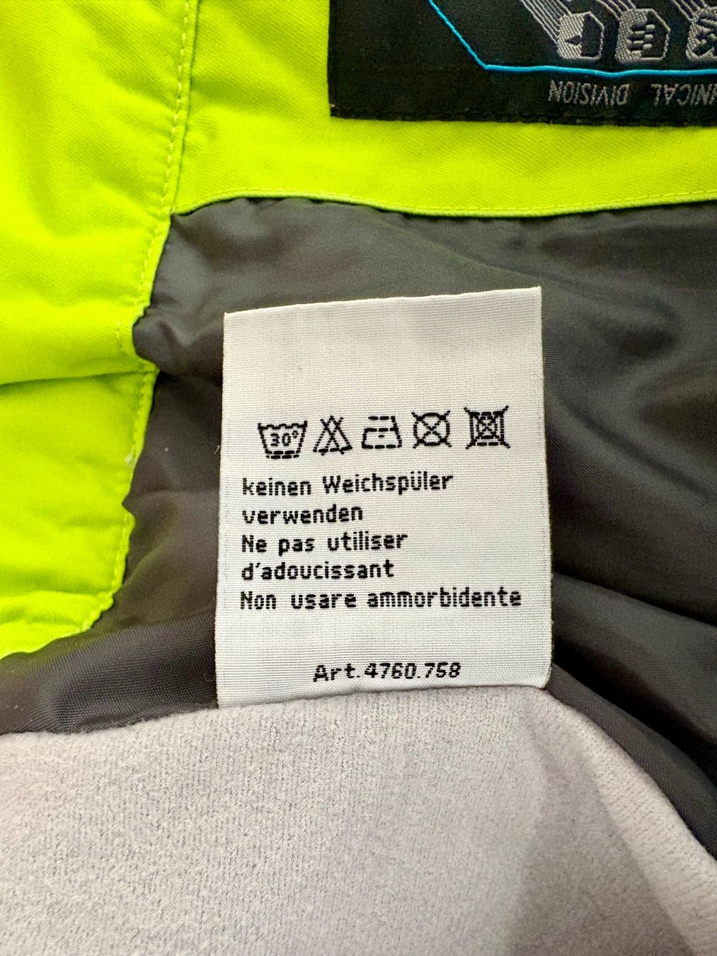 Pantaloni: Skihose Extend Technical Division neongrün Grösse 40 – Usato da Pratteln venduto da TT-Rudi 3