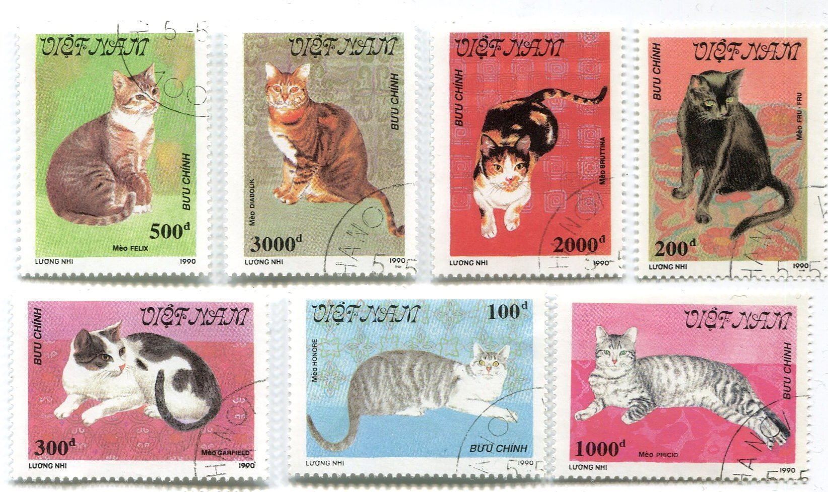 Alle Briefmarken: Briefmarken "Katzen". Vietnam. – Neu und originalverpackt aus Basel von Butsch5