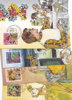 Maximumkarten Pro Juventute Briefmarken, Jahrgang 1989,