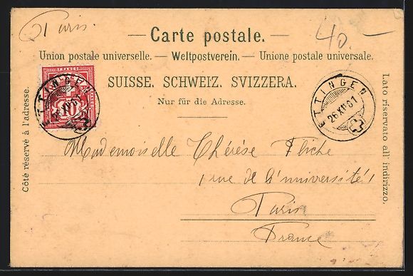 Cartes postales: Mondschein-Lithographie Basel, Pfalz mit – D'occasion à Berlin par bartko-reher 1