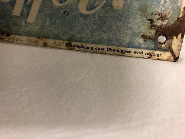 Insegne: ORIGINAL BLECHSCHILD ROXY NATUR REIN – Usato da Ostermundigen venduto da wini63 4