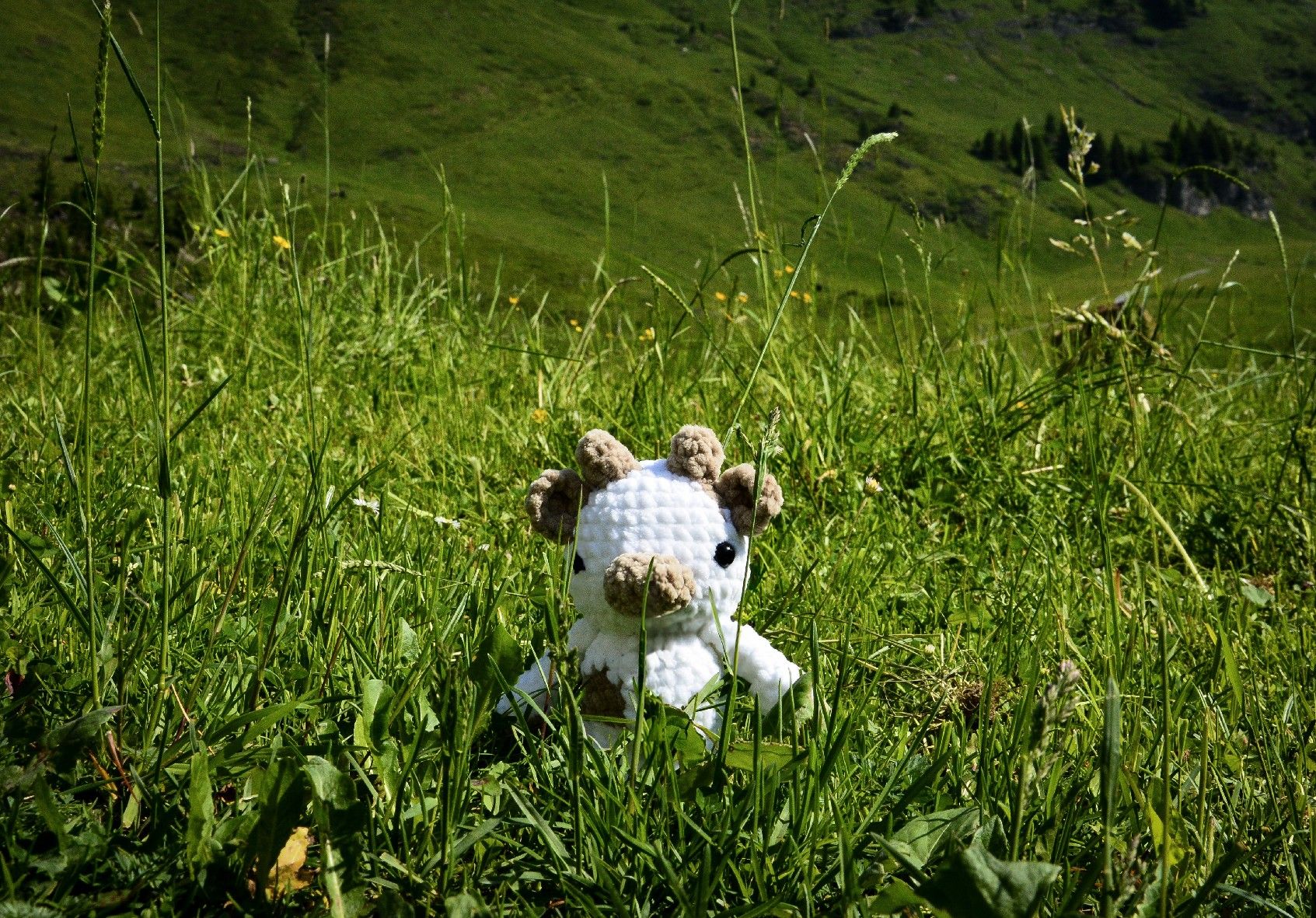 Alle Dekorationen: Gehäkelte Kuh (stehend) – Neu und originalverpackt aus Meiringen von Flauschfarm 3