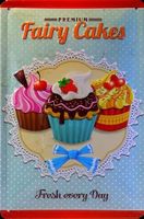 Blechschild-PREMIUM FAIRY CAKES