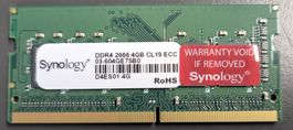 Synology DDR4 2666 4GB CL19 ECC