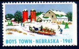 VIGNETTE 1961 BOYS TOWN NEBRASCA * OHNE GUMMI * - Q302