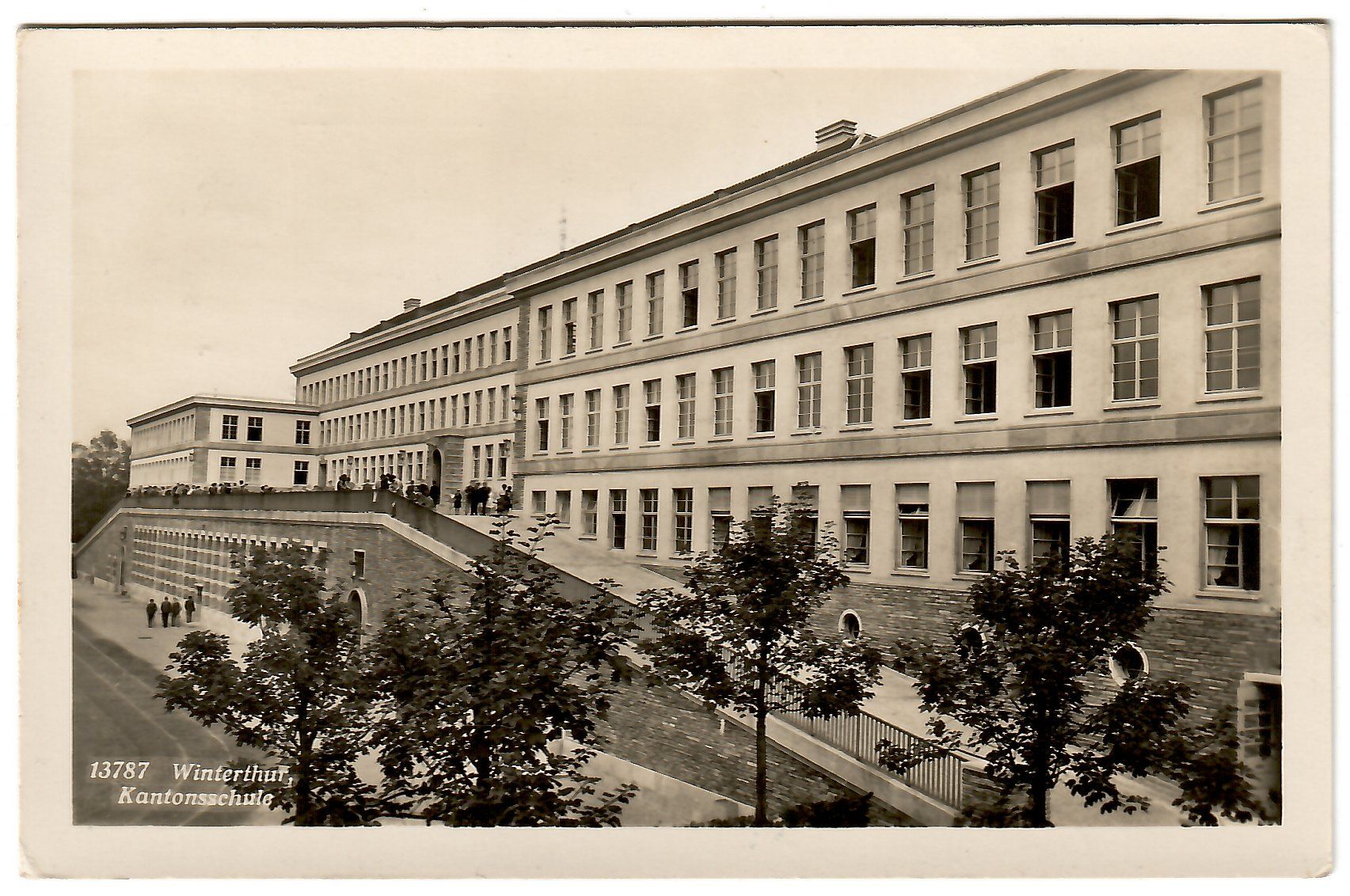 Cartes postales: Ansichtskarte Winterthur,   Kantonsschule – D'occasion à Kerns par etma3