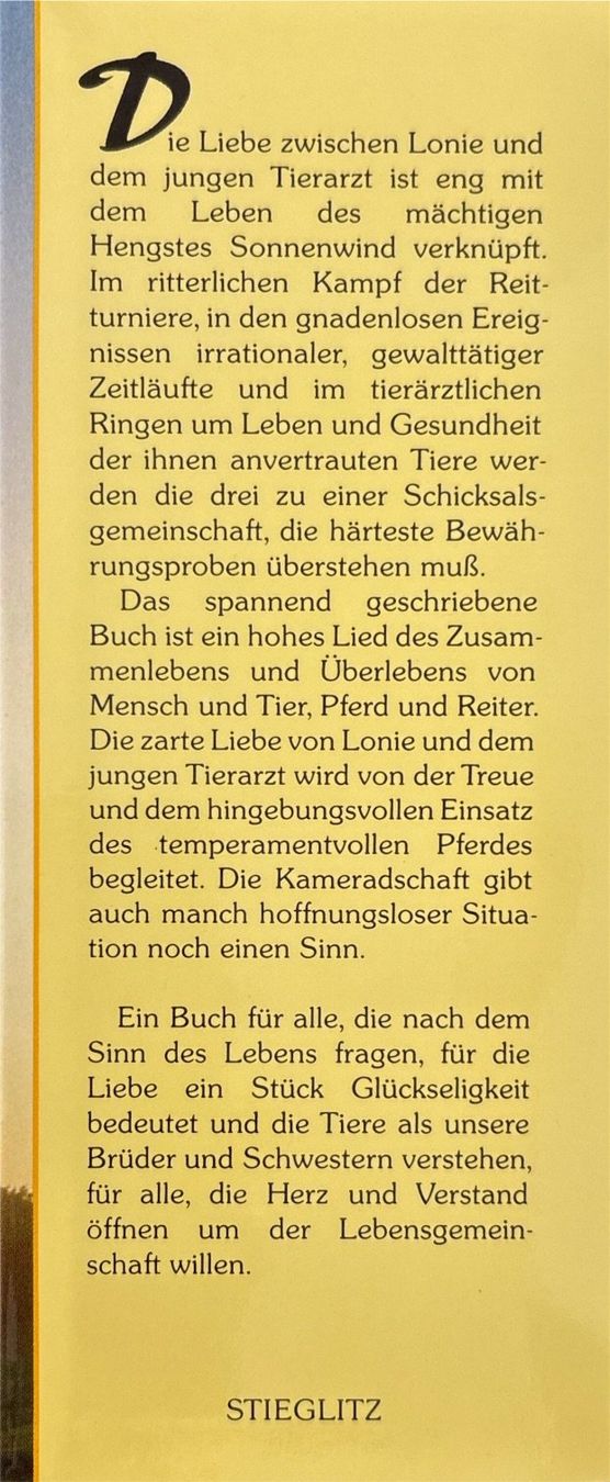 Libri: Sonnenwind - Der Tierarzt und sein Pferd – Nuovo (secondo la descrizione) da Sarnen venduto da Livres 2