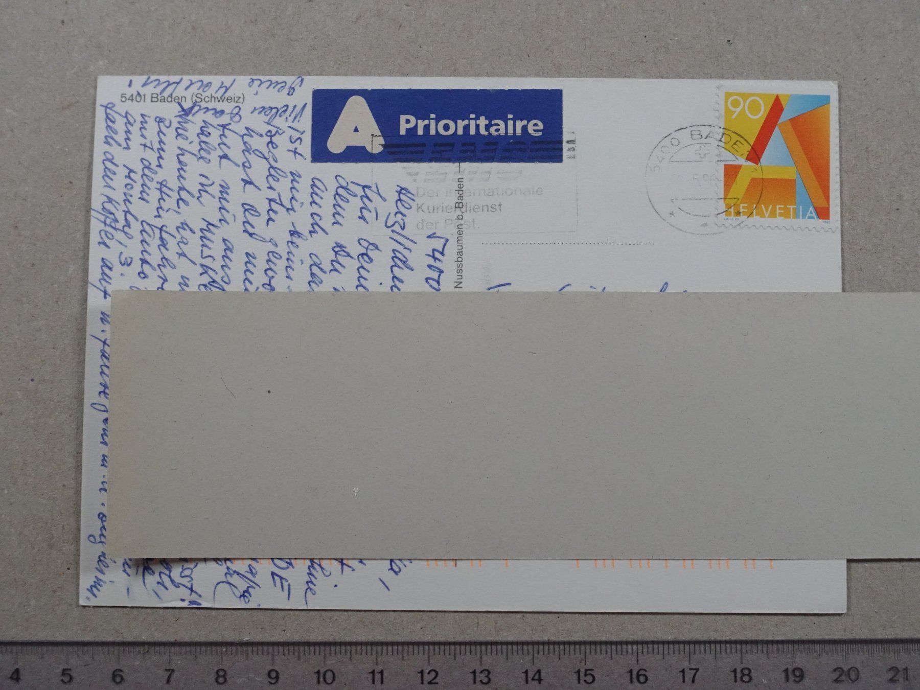 Cartes postales: Baden, 1996 – D'occasion à Lenzburg par fh1 1