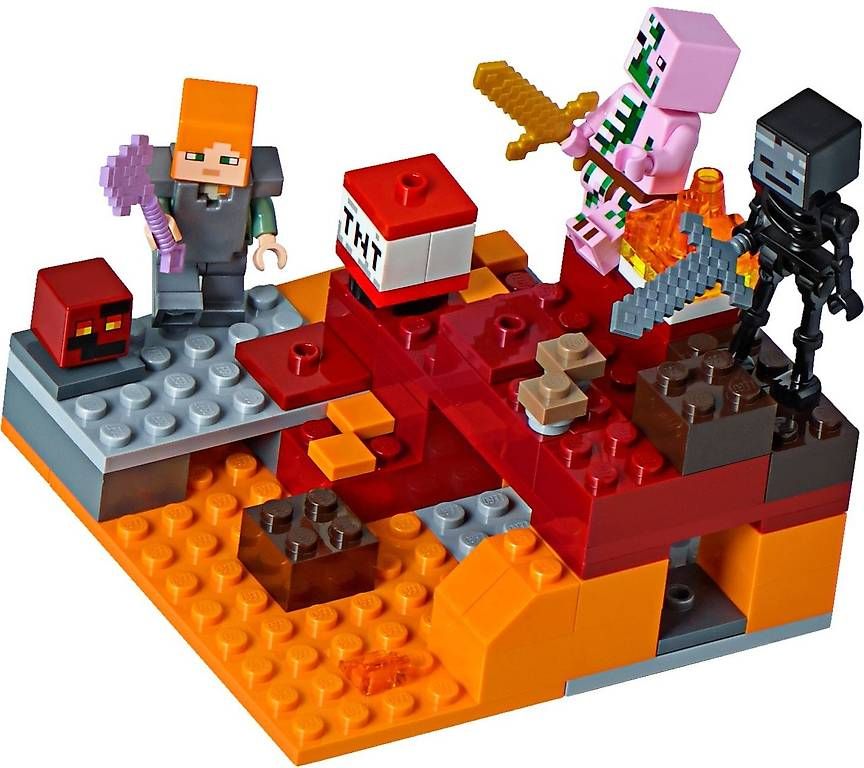 Kit di costruzioni: LEGO MINECRAFT 21139 La bataille du Nether – Usato da Pompaples venduto da Lemmings77