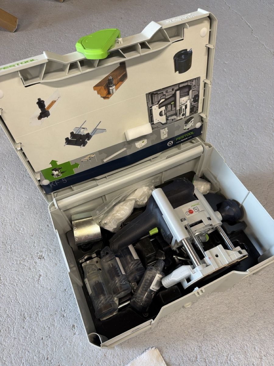 Festool Tutte le macchine: Festool KF 5 E-Plus Oberfräse mit Zubehör im Systainer – Usato da Höfen b. Thun venduto da luckystreet 5