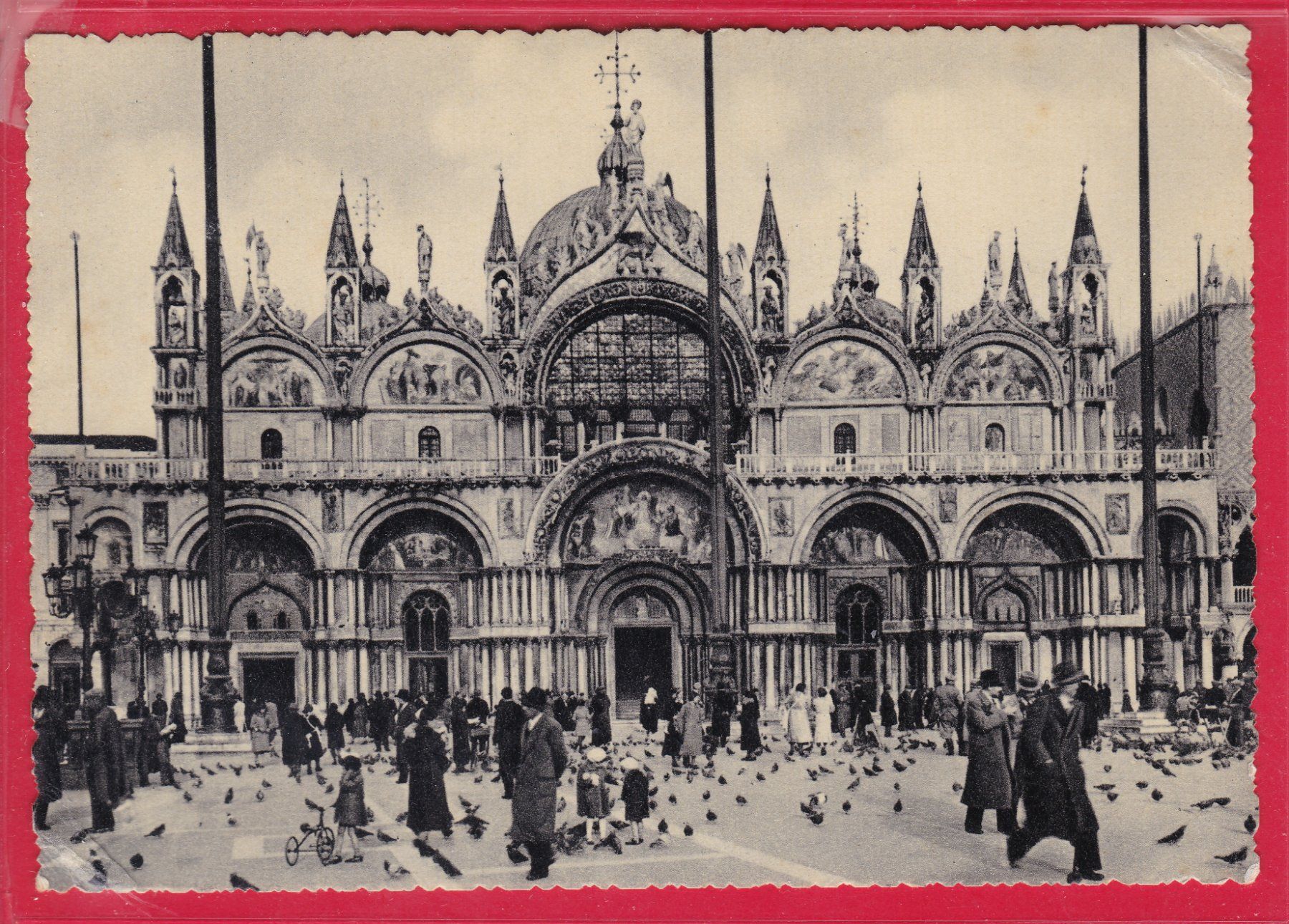 Ansichtskarten: VENEZIA, DIE S. MARKUSKIRCHE – Gebraucht aus Oberrieden von Gebirgsstelze