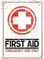 First Aid, Blechpostkarte