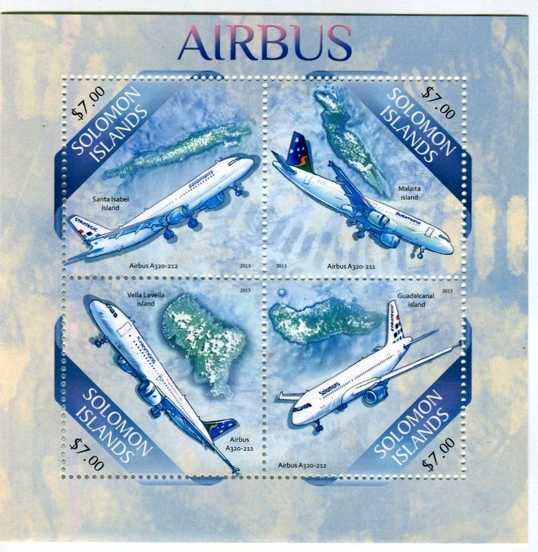 Alle Briefmarken: Block "Flugzeuge". Salomonen. – Neu und originalverpackt aus Basel von Butsch5
