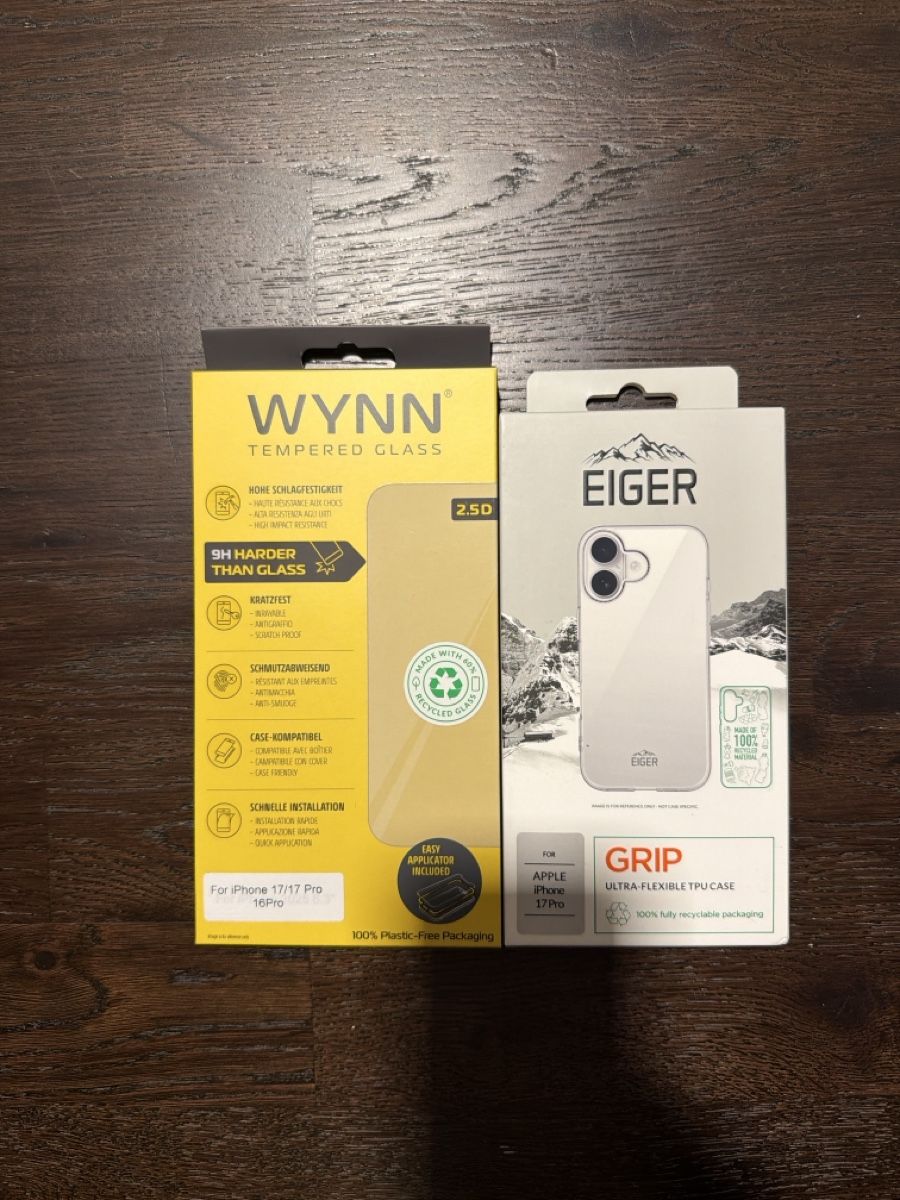 Eiger Cover & Protezioni schermo: iphone 17 pro Displayschutzglas & EIGER Grip Case – Nuovo e nell'imballaggio originale da Dürnten venduto da solkcim
