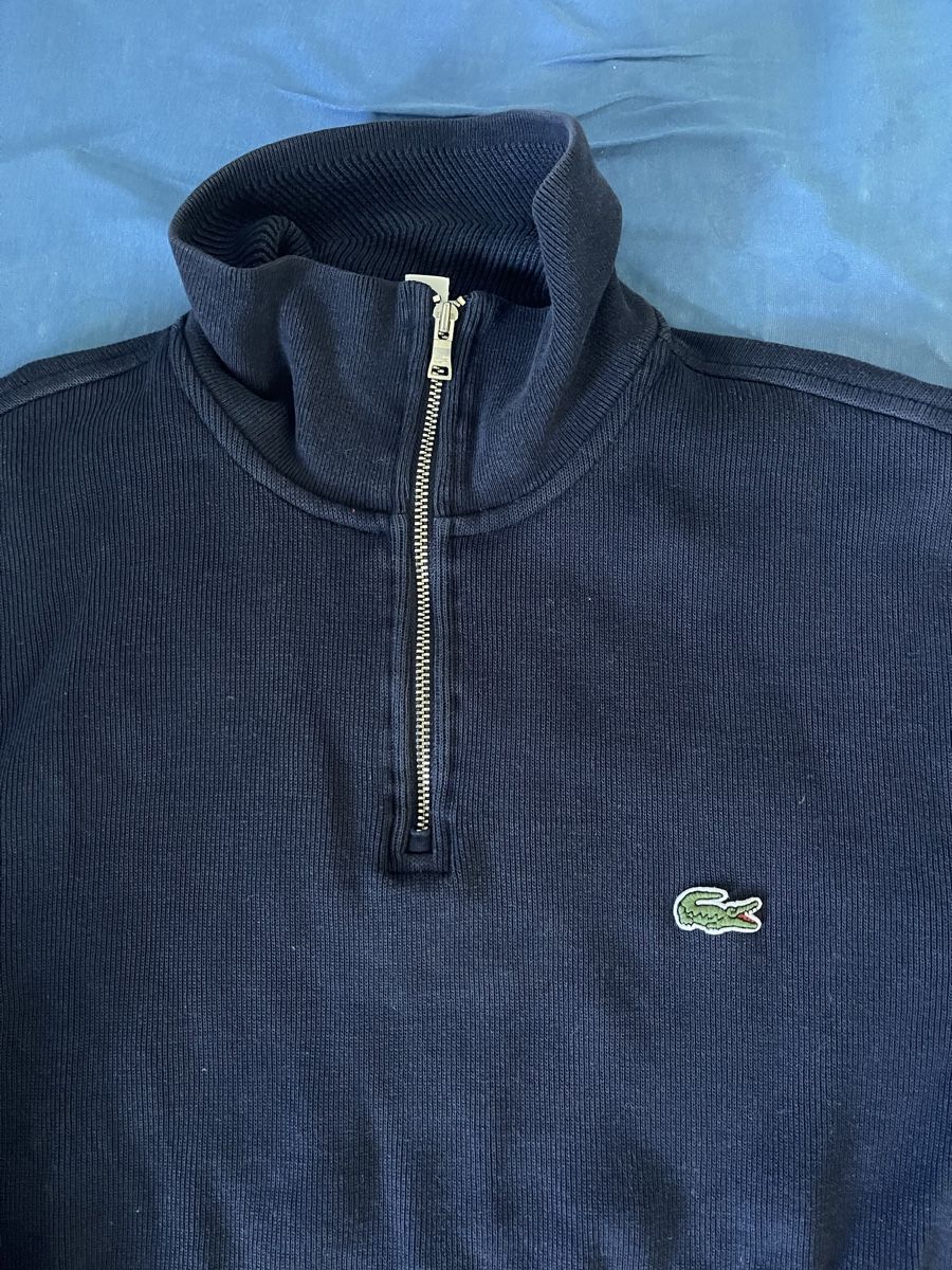 Lacoste Maglioni & Felpe: Lacoste Pullover mit Reissverschluss dunkelblau Grösse S – Usato da Muttenz venduto da murielle4132 1