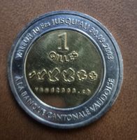 1 Gilles - 200 Ans Canton de Vaud bimetallic, Medaille! BON!