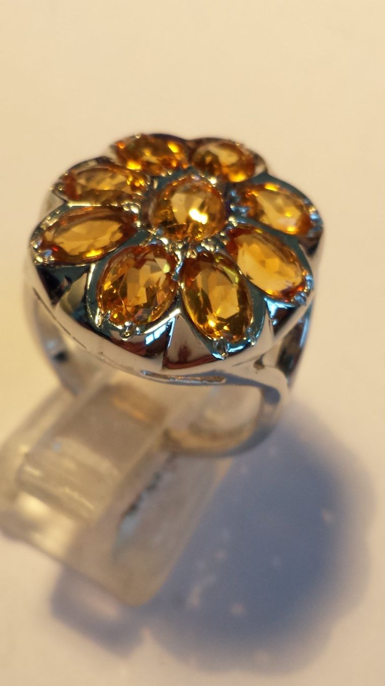 Bagues: Citrin Fingerring – Neuf (Voir description) à Zürich par adriben 7