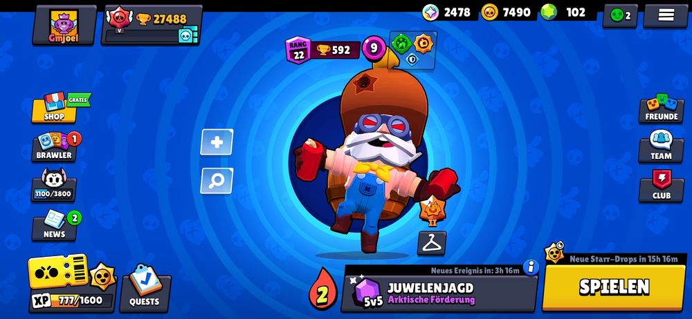 Compte Brawl Stars & Clash Royale à Vendre - 33k Trophées, 75 Brawlers, 124 Skins (compte 2020, Android)