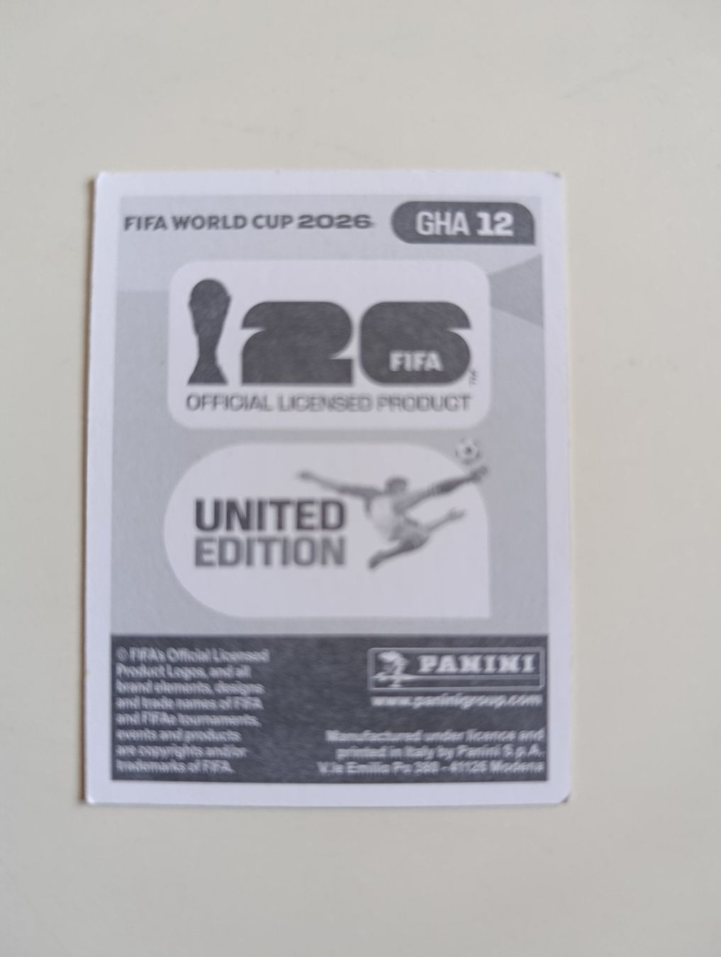 Panini Cartes à collectionner: Panini World Cup 2026 GHA 12 Sulemana – Neuf (Voir description) à Lavey-Village par pas_7xd2 1