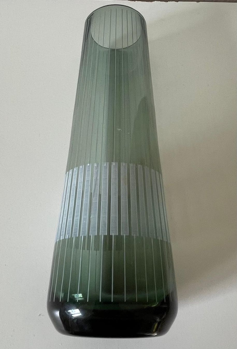 Vasi & Recipienti: Glasvase anthrazit schlicht modern mcm Herbert Kny – Usato da Basel venduto da Jcva 3