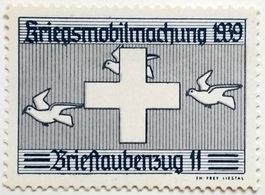 Soldatenmarke 2.WK, Brieftaubenzug 11, Wi Bft 16