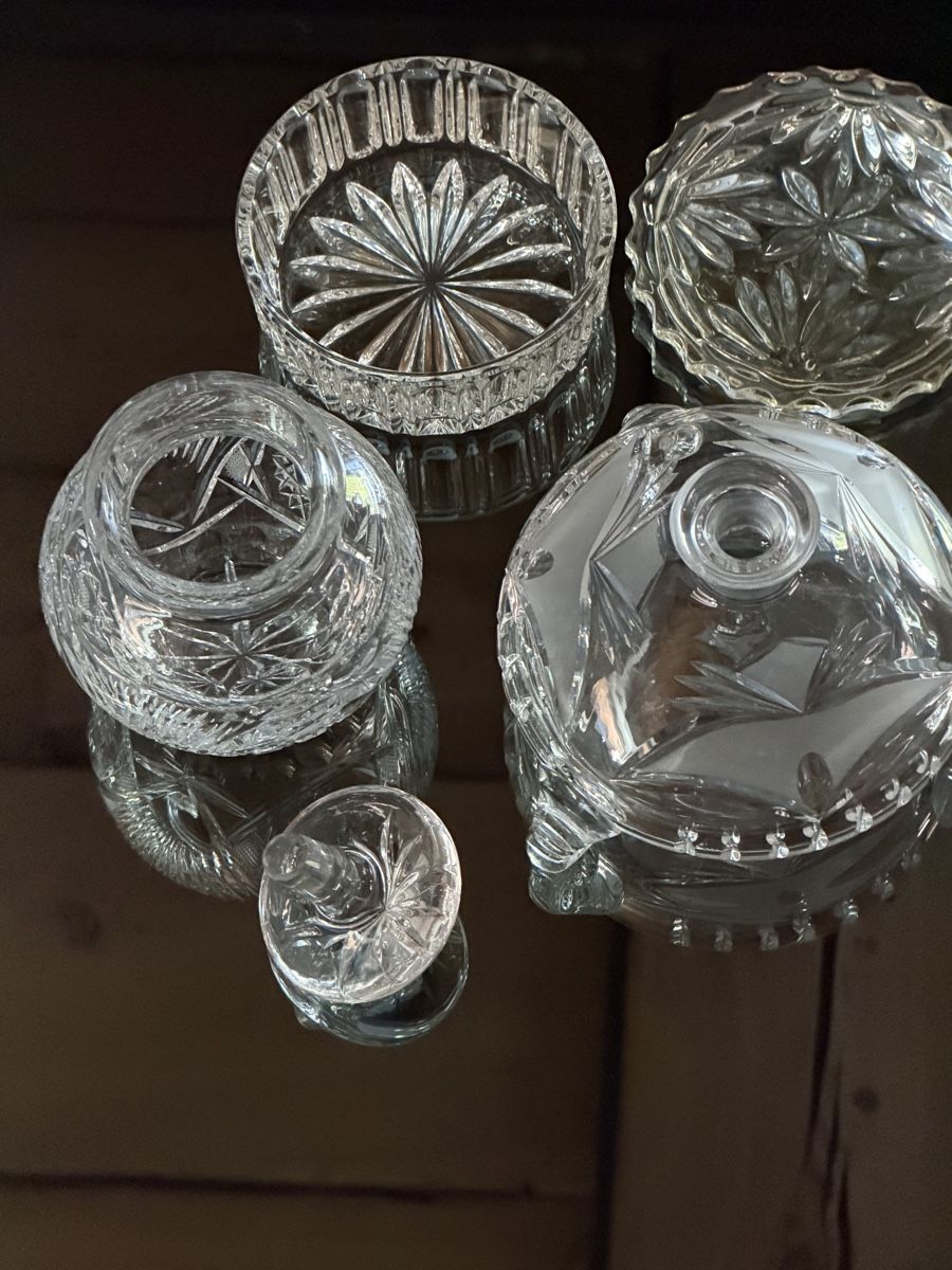 Karaffen: Echte Kristall Karaffe,Vase & Schale  – Neu (gemäss Beschreibung) aus Wettingen von rog_fhz5 9