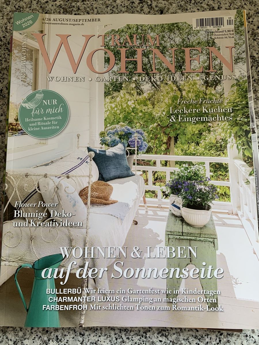 Zeitschriften & Magazine: Traumwohnen August/September 2026 – Gebraucht aus Ellikon an der Thur von Bali1999