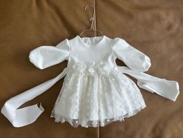 Kleid weiss Grösse 62/68 Taufkleid Spitze neu und gereinigt 