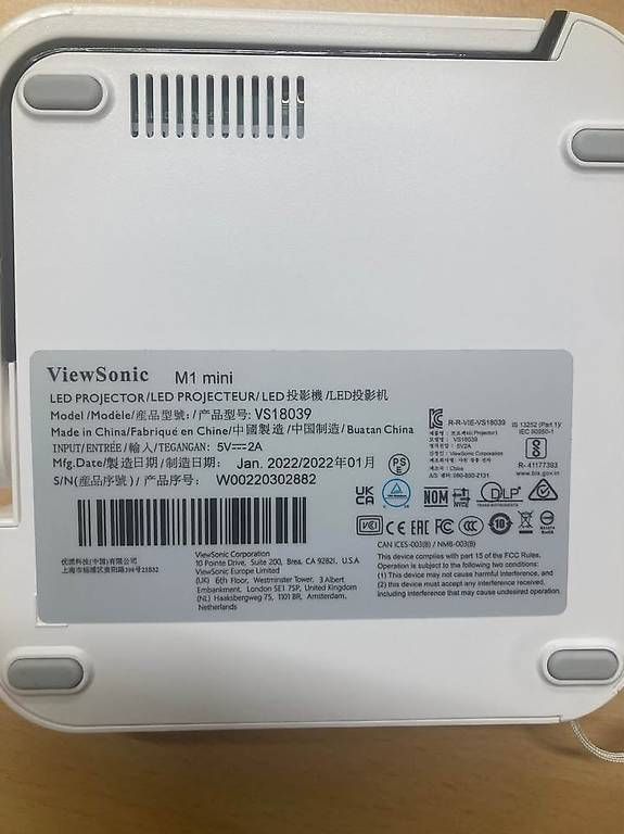 Proiettori: ViewSonic M1 Mini Ultra-Portabel LED Projector – Usato da Wetzikon ZH venduto da vta_h8pd 1
