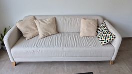 Sofa 3-Sitzer, gute Zustand, extra 4 Kissen + grün Deckung