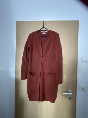 S‘ Olivier Strickjacke Grösse 38 rostfarbig mit alpakawolle