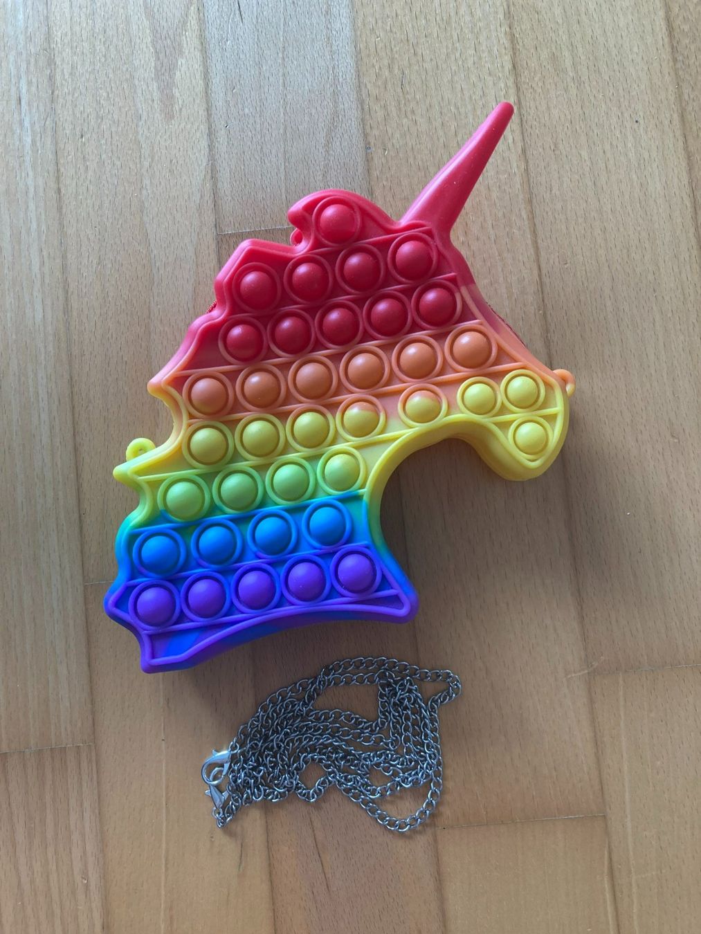 Borse & Zaini: Regenbogen Einhorn Pop It Tasche – Usato da Muttenz venduto da Juvenile33 1