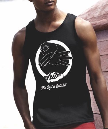 Débardeur 93 par Trib noir sérigraphié neuf Taille S