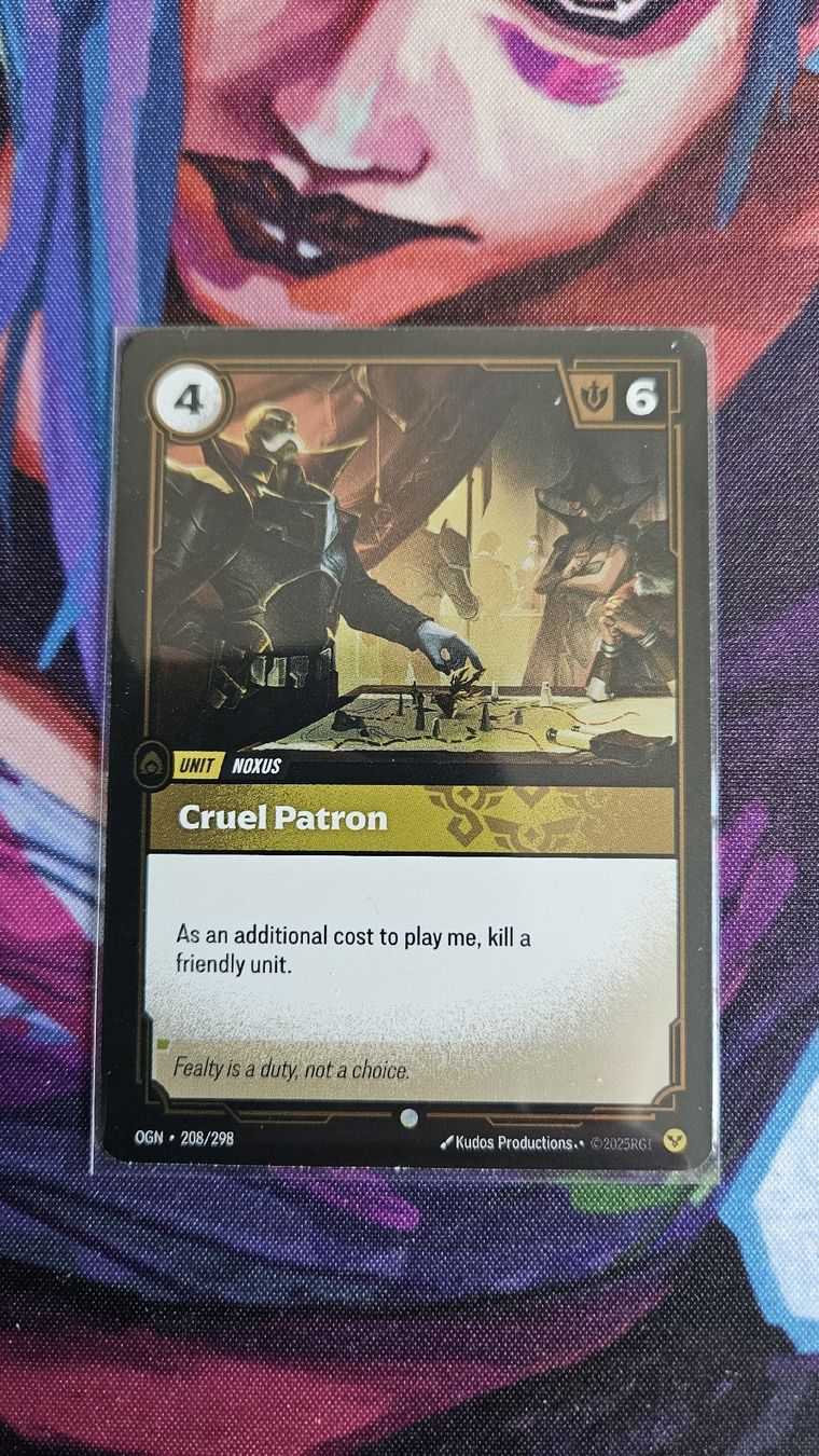 Carte collezionabili: Riftbound; Cruel Patron Foil – Nuovo (secondo la descrizione) da Schliern b. Köniz venduto da Smurox