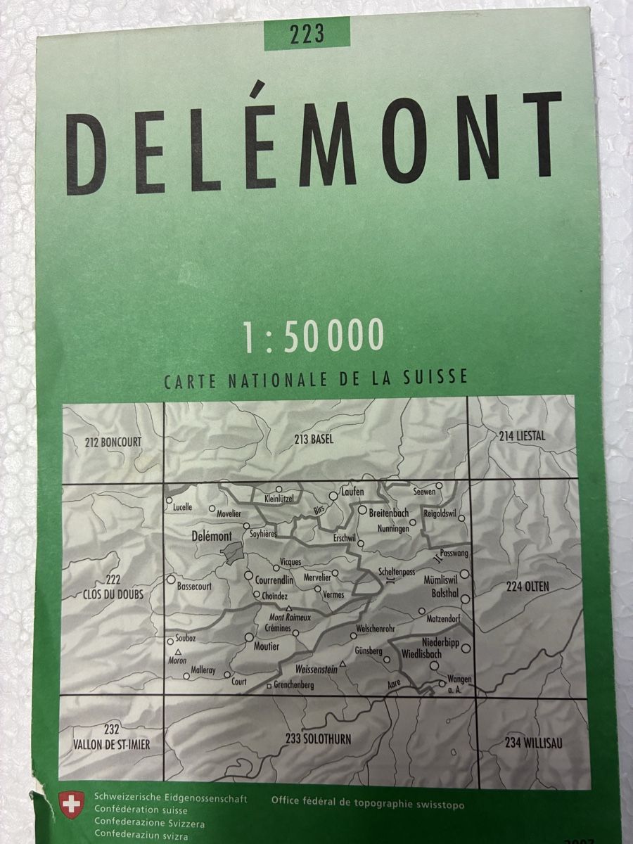 Cartine & Atlanti: 1 Landeskarte1:50000 – Usato da Bubendorf venduto da Mia111